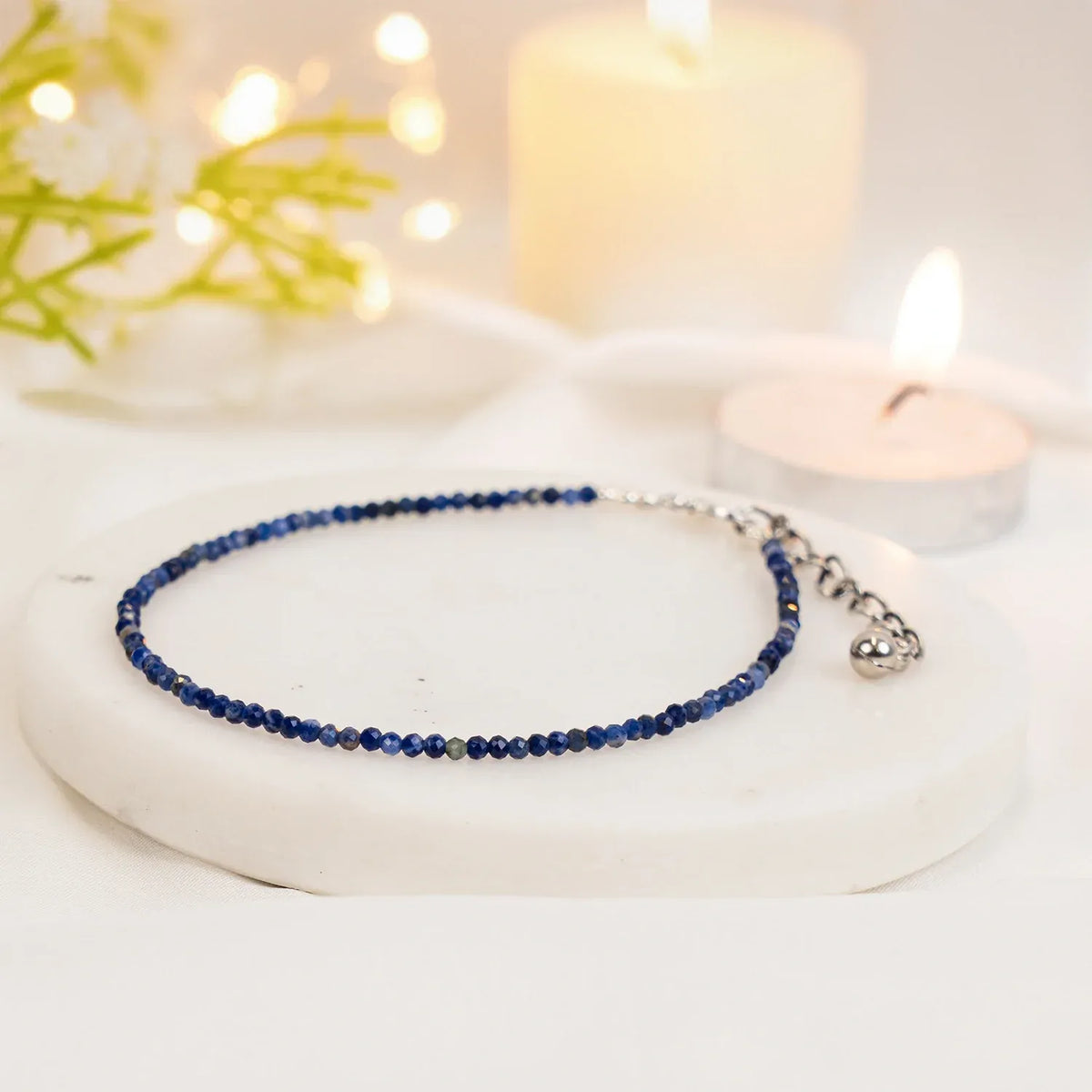 Lapis Lazuli Anklet | Women | Authentication certificate