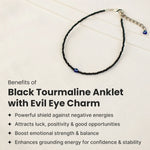 Black Onyx Anklet | Women | Authentication certificate