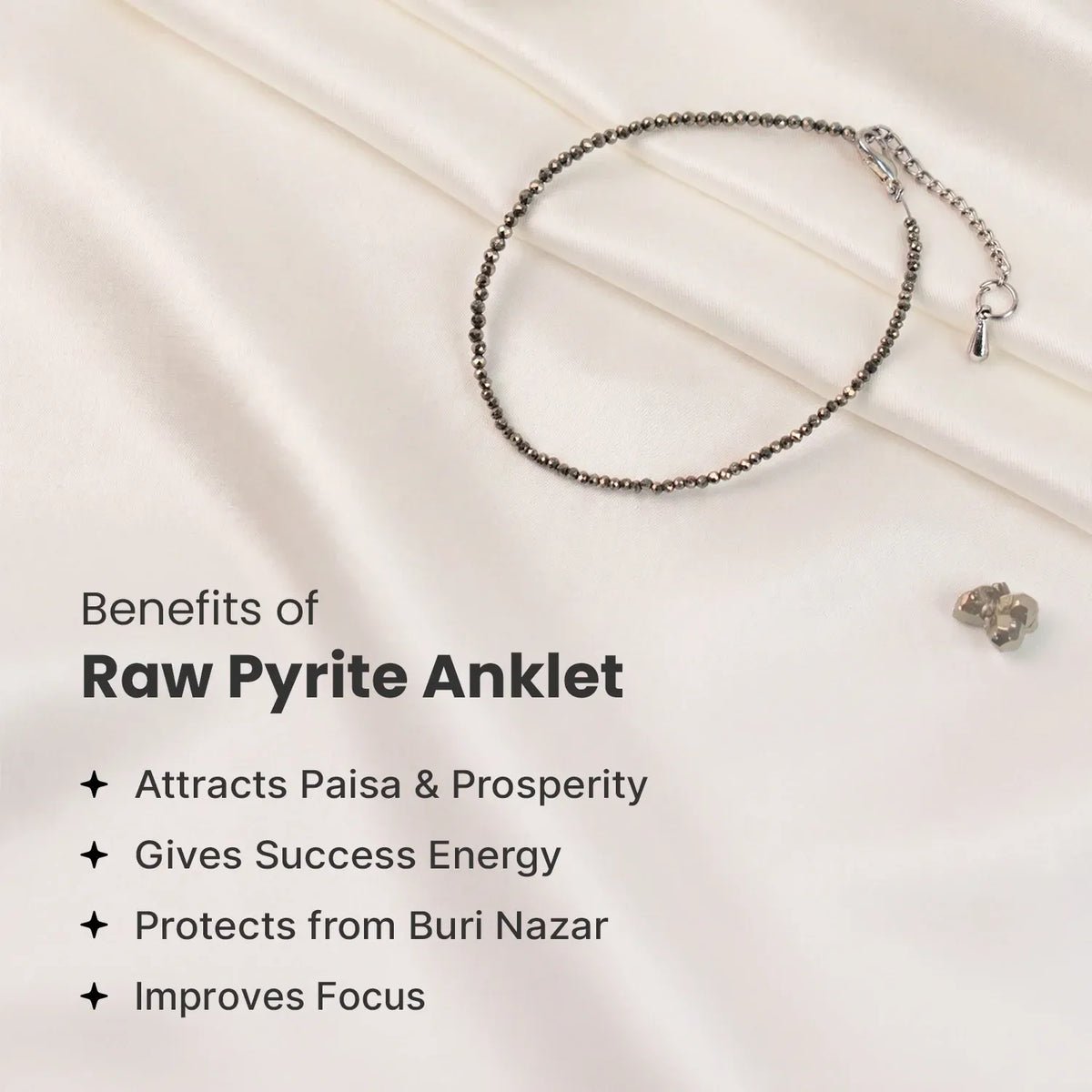 Pyrite Anklet | Women | Authentication Certificate
