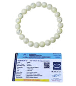 Mother of Pearl Bracelet – Intuition & Purity | Halal to wear | Pure Natural stone with Certificate | Women