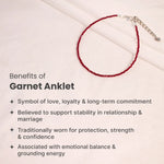 Garnet Anklet | Women | Authentication certificate