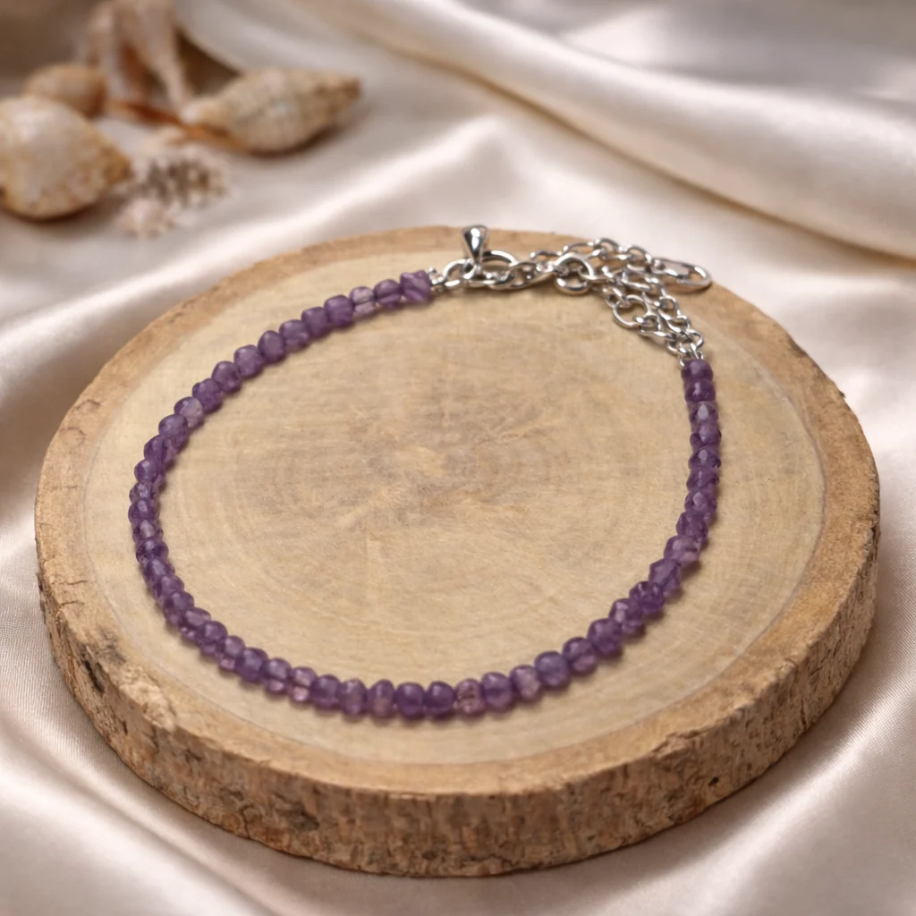 Amethyst Anklet | Women | Authentication certificate