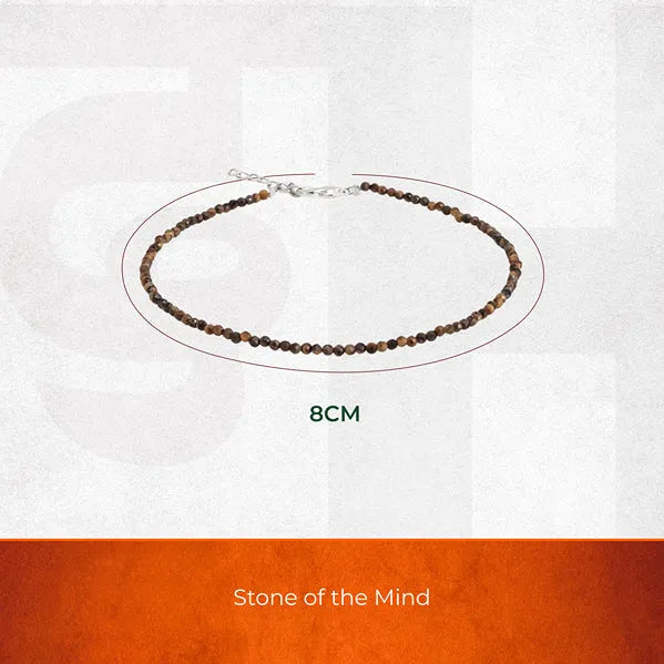 Tiger Eye Anklet | Women | Authentication certificate