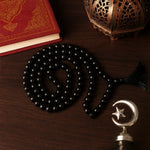 Black Onyx Aqeeq Bead Bracelet – Stability & Ground | Halal to wear | Pure Natural stone with Certificate | Men | Women