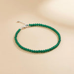 Green jade Anklet | Women | Authentication certificate