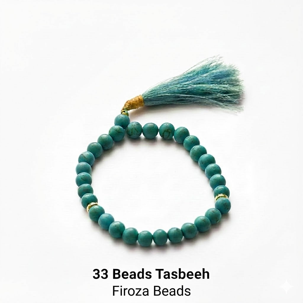 33 Beads Aqeeq Tasbeeh |Daily Zikr | Ramadan |Muharram & Chehlum |ForJummah (Friday Prayer) | Hajj & Umrah Return Gifts | Wedding/Nikkah Gift| Pure Natural Stone with certificate