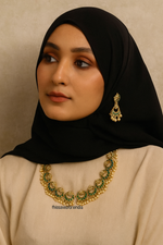Chandbali Pearls Necklace Set – All Green