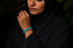 Firoza(Turquoise) Bead Bracelet – Barakah & Success | Halal to wear | Pure Natural stone with Certificate | Men | Women