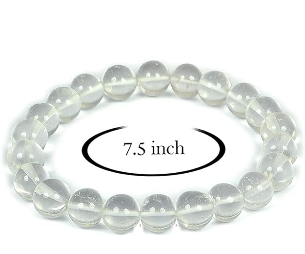 Clear Quartz Bead Bracelet –Noor of Safa