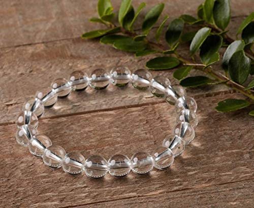 Clear Quartz Bead Bracelet –Noor of Safa