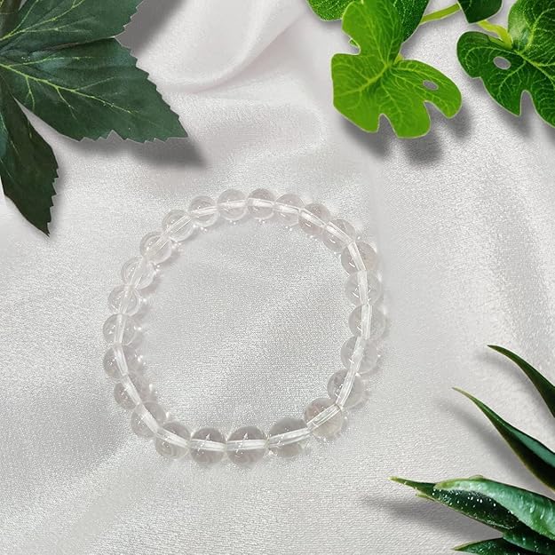 Clear Quartz Bead Bracelet –Noor of Safa