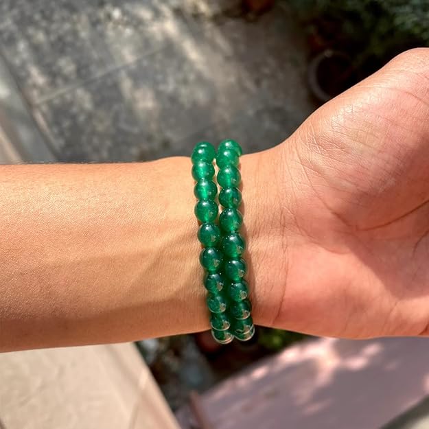 Green Jade bead Bracelet – Noor-e-Jannah