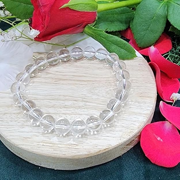 Clear Quartz Bead Bracelet –Noor of Safa