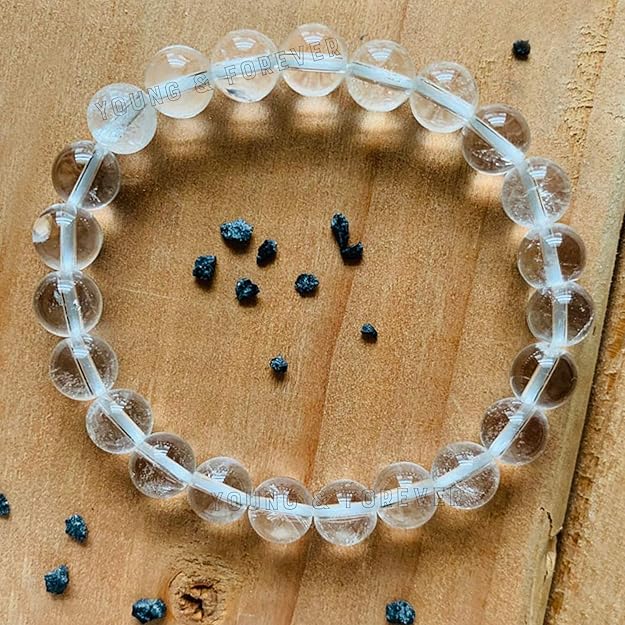 Clear Quartz Bead Bracelet –Noor of Safa