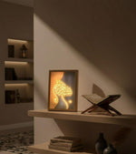 Bismillah LED Islamic Calligraphy Frame | Illuminated Decor | Muslim Gift | Spiritual Home Decor | Ramadan Gift | A4 |