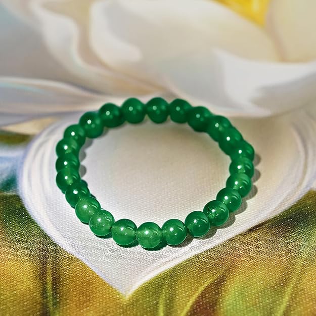Green Jade bead Bracelet – Noor-e-Jannah