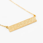 Ayatul Kursi Rectangle Necklace for women