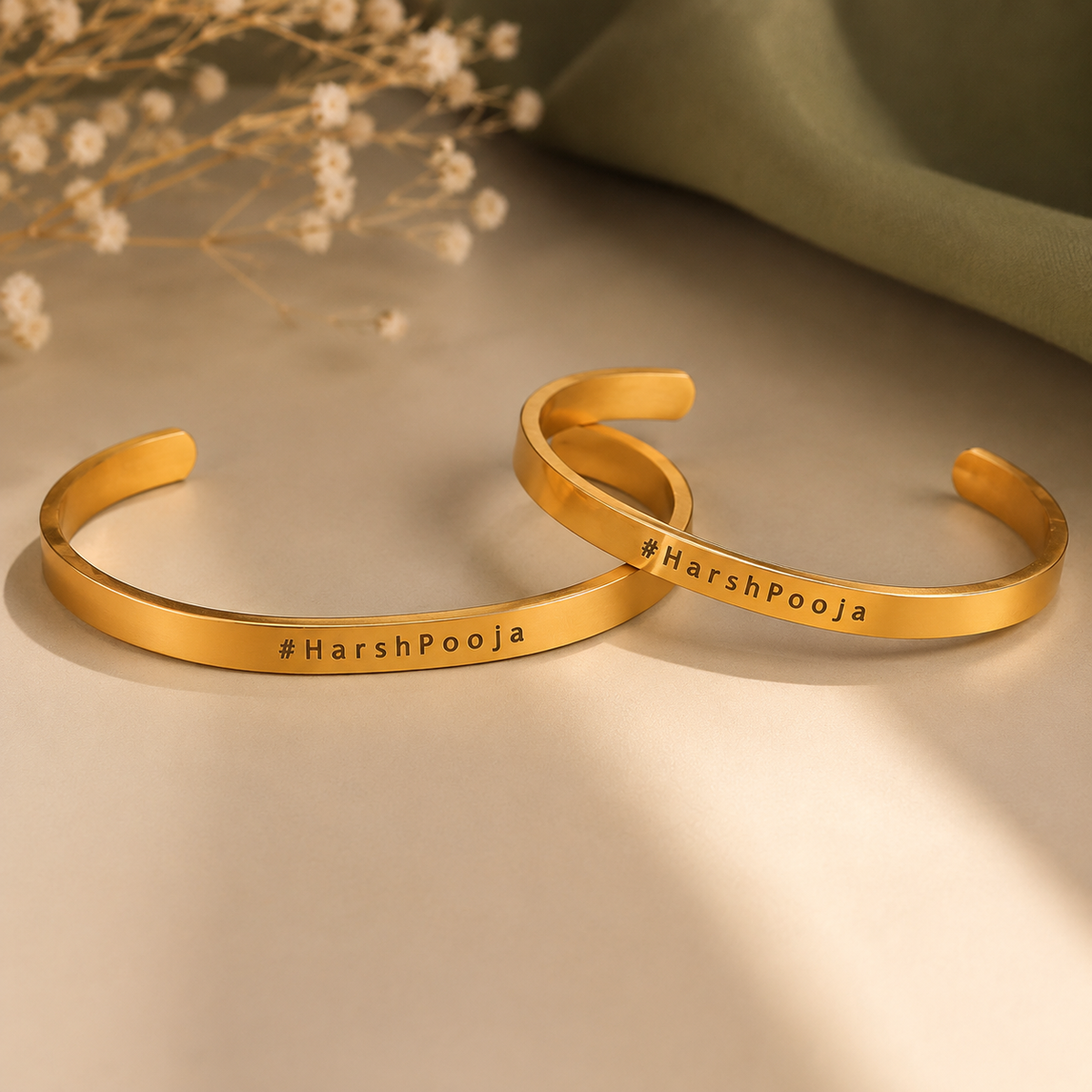 Customize Couple Bracelets - Set of 2 | Birthday Gift | Anniversary | Valentine