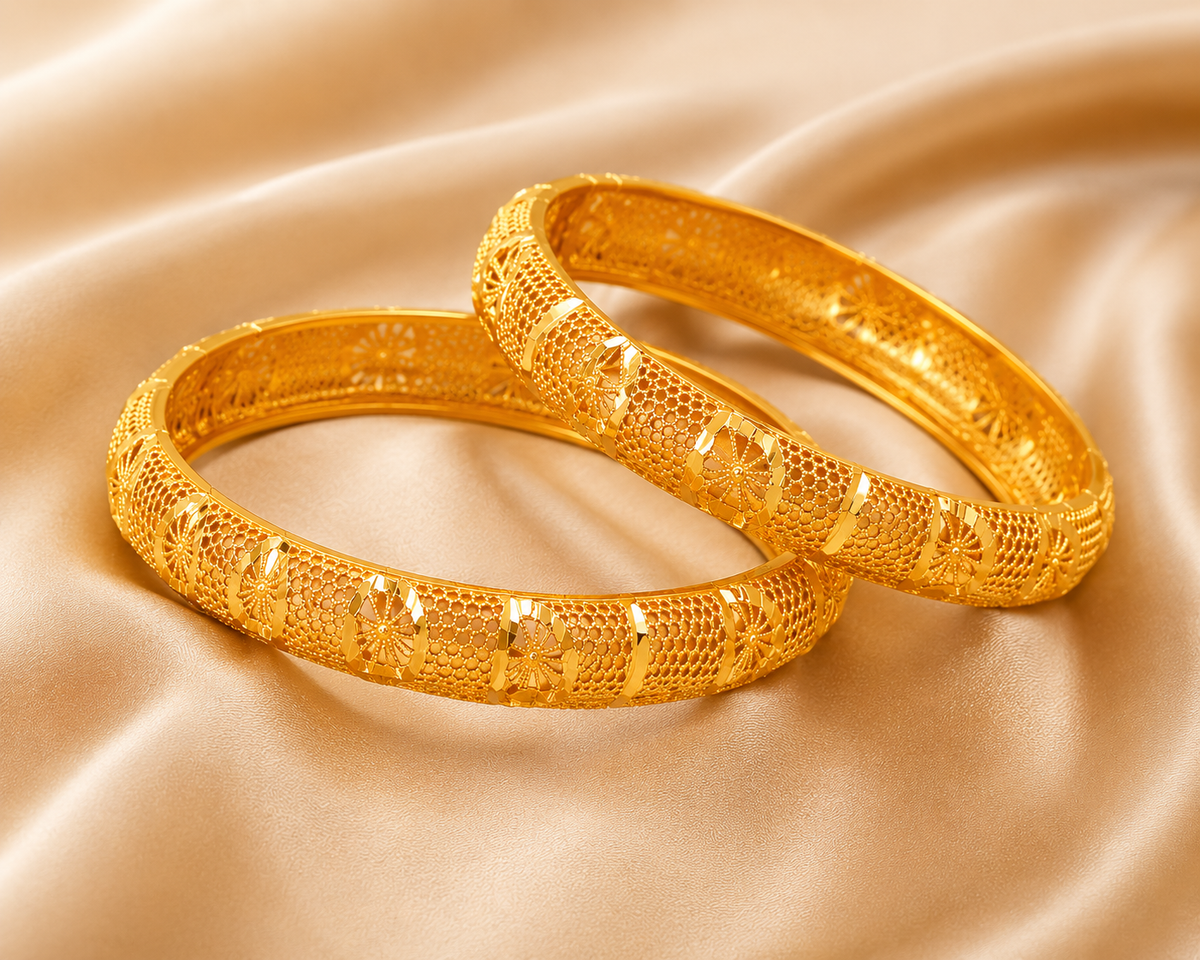 Dubai Style Zarqash Bangles | Women | Daily traditional wear | Wedding | Eid | Gift | Set of 2 | Set of 4