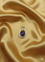 Natural Red Ruby Pendant - Strength & Blessing | Halal to wear | Pure Natural stone with Certificate