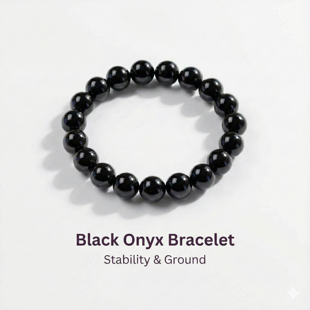 Black Onyx Aqeeq Bead Bracelet – Stability & Ground | Halal to wear | Pure Natural stone with Certificate | Men | Women