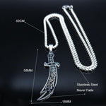 Arabic Imam Sword Necklace For Men