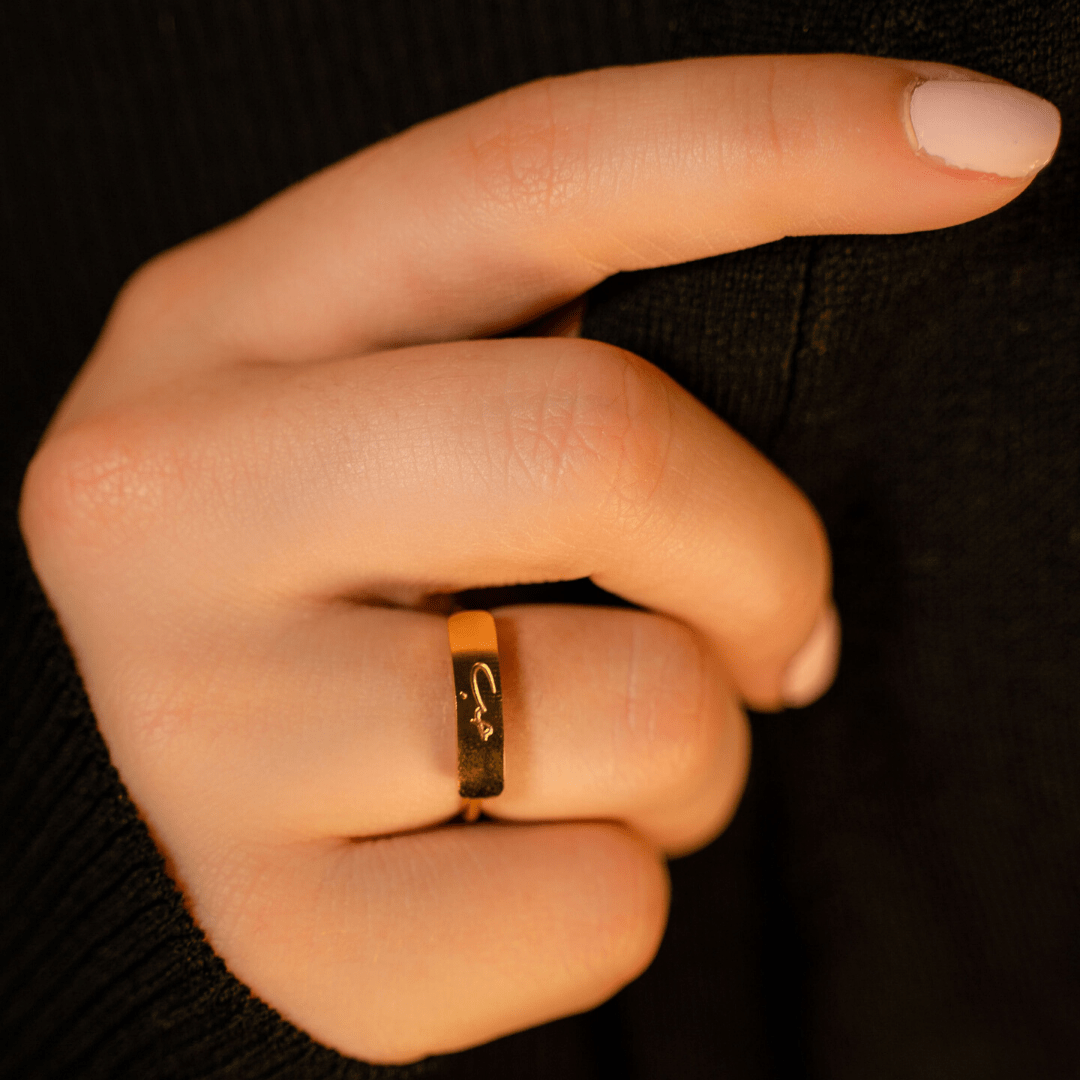 Shukr | Gratitude | Bar Ring