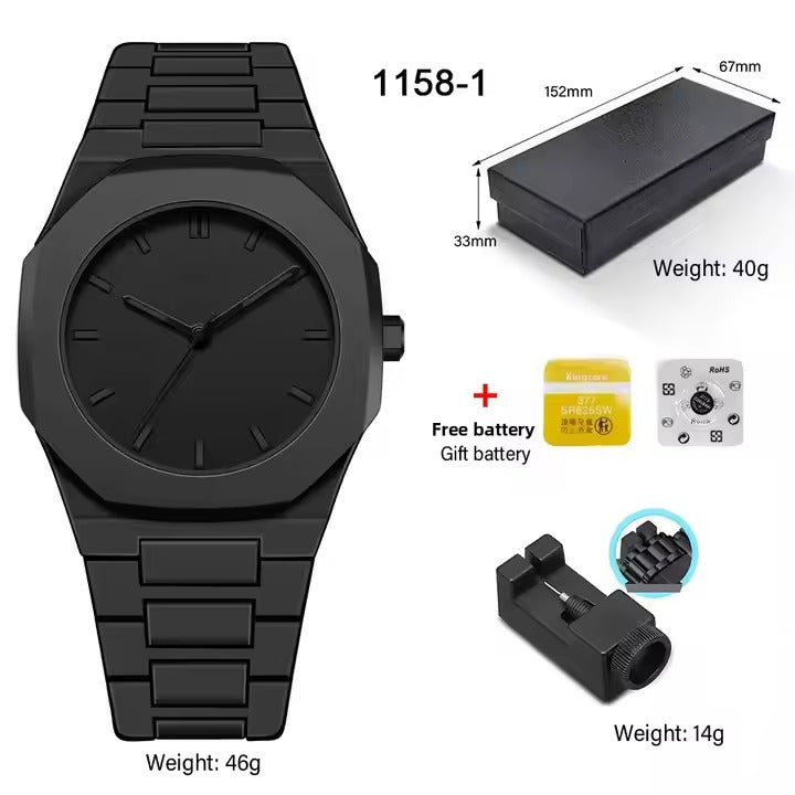 Polycarbonate Ultra-Light Analog Watch – For Men