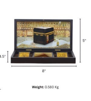Holy Kaaba Kuran Sharif Photo Frame Box for Gift | Islamic Return Gift | Kabaa Wooden Momento Gift | Best Islamic Gift | Eid Gift |