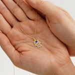 Hamsa Necklace with Blue evil eye