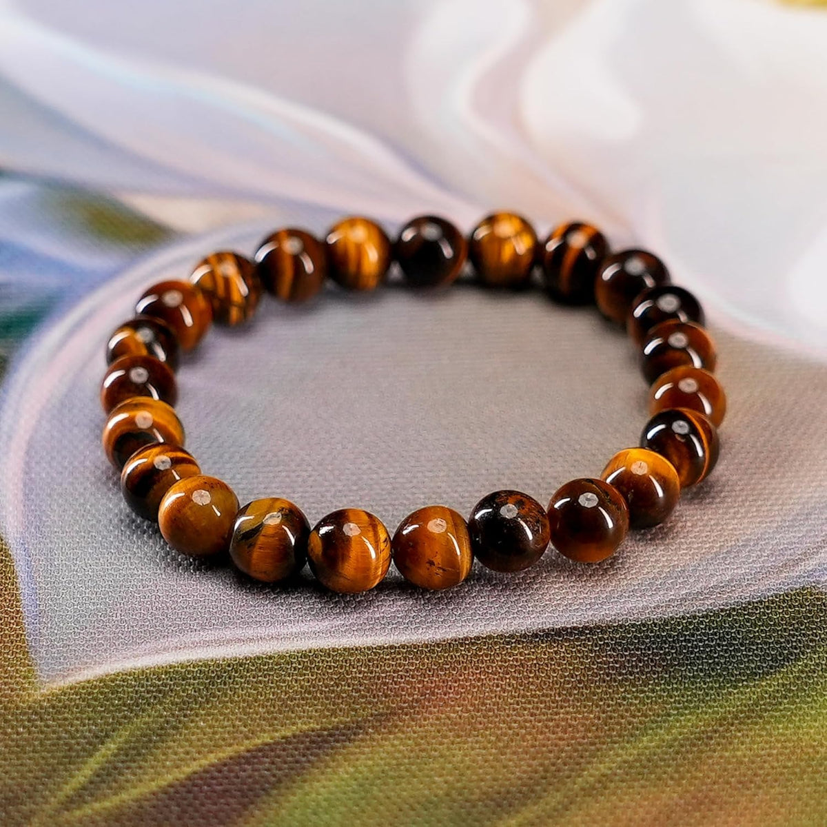 Tiger eye Bead Bracelet – Strength through Imaan (Faith)