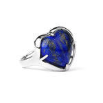 Elegant Heart Aqeeq Ring | Women