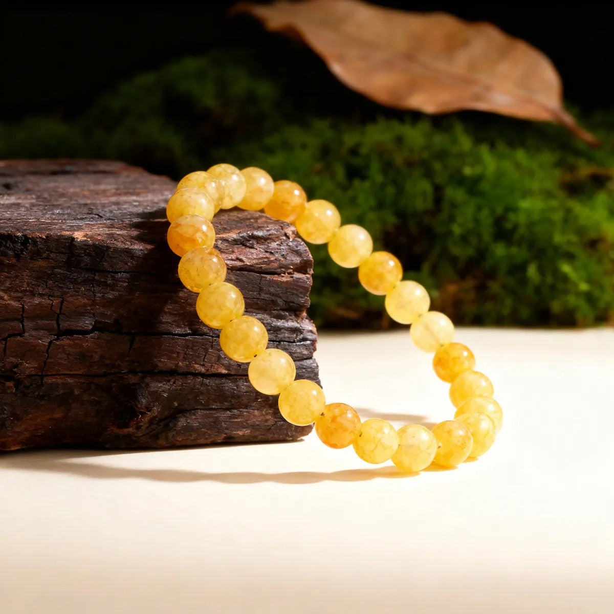 Citrine Bead Bracelet | Fashion Jwellery | Gift | Men | Women