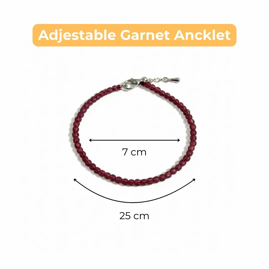 Garnet Anklet | Women | Authentication certificate