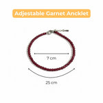 Garnet Anklet | Women | Authentication certificate