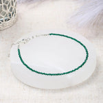 Green jade Anklet | Women | Authentication certificate