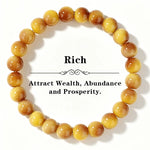 Yellow Cats Eye Bead Bracelet | Fashion Jwellery | Gift | Men | Women