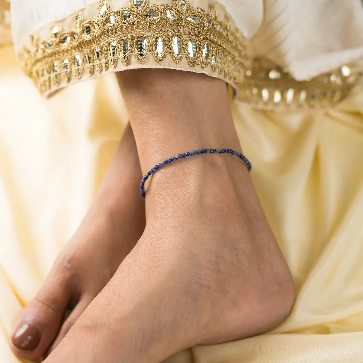 Lapis Lazuli Anklet | Women