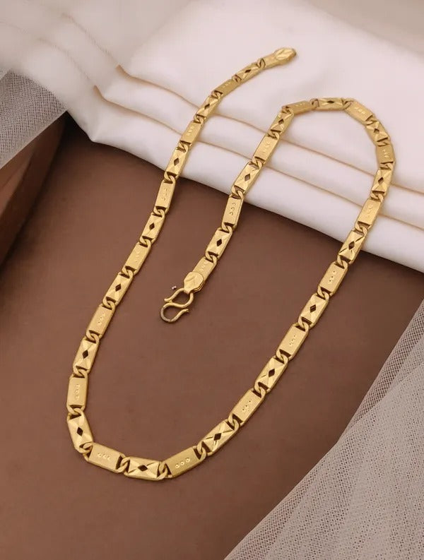 Unisex Minimal Gold Plated Chain – 1 Gram for men and women