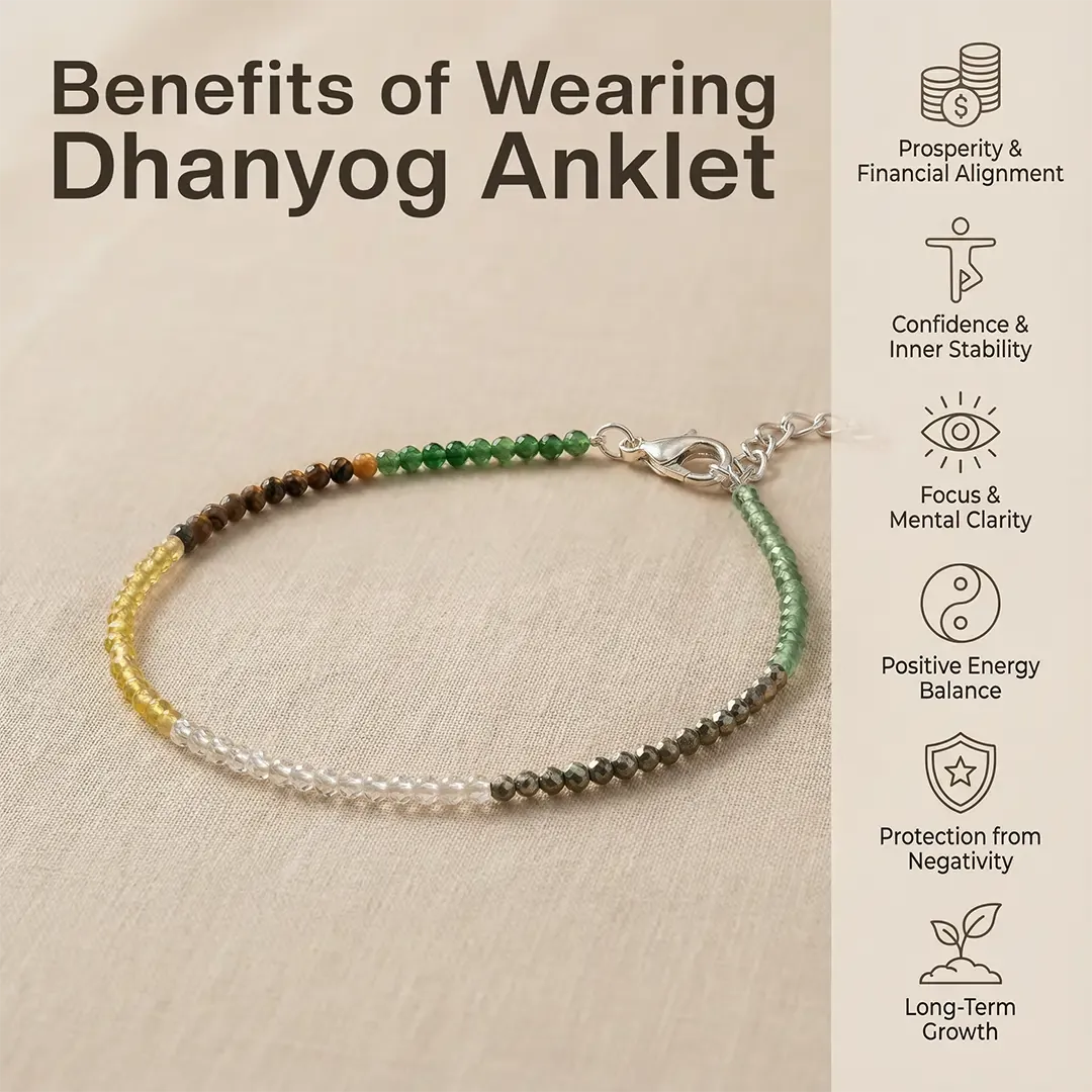 Dhan Yog Anklet | Women | Authentication Certificate