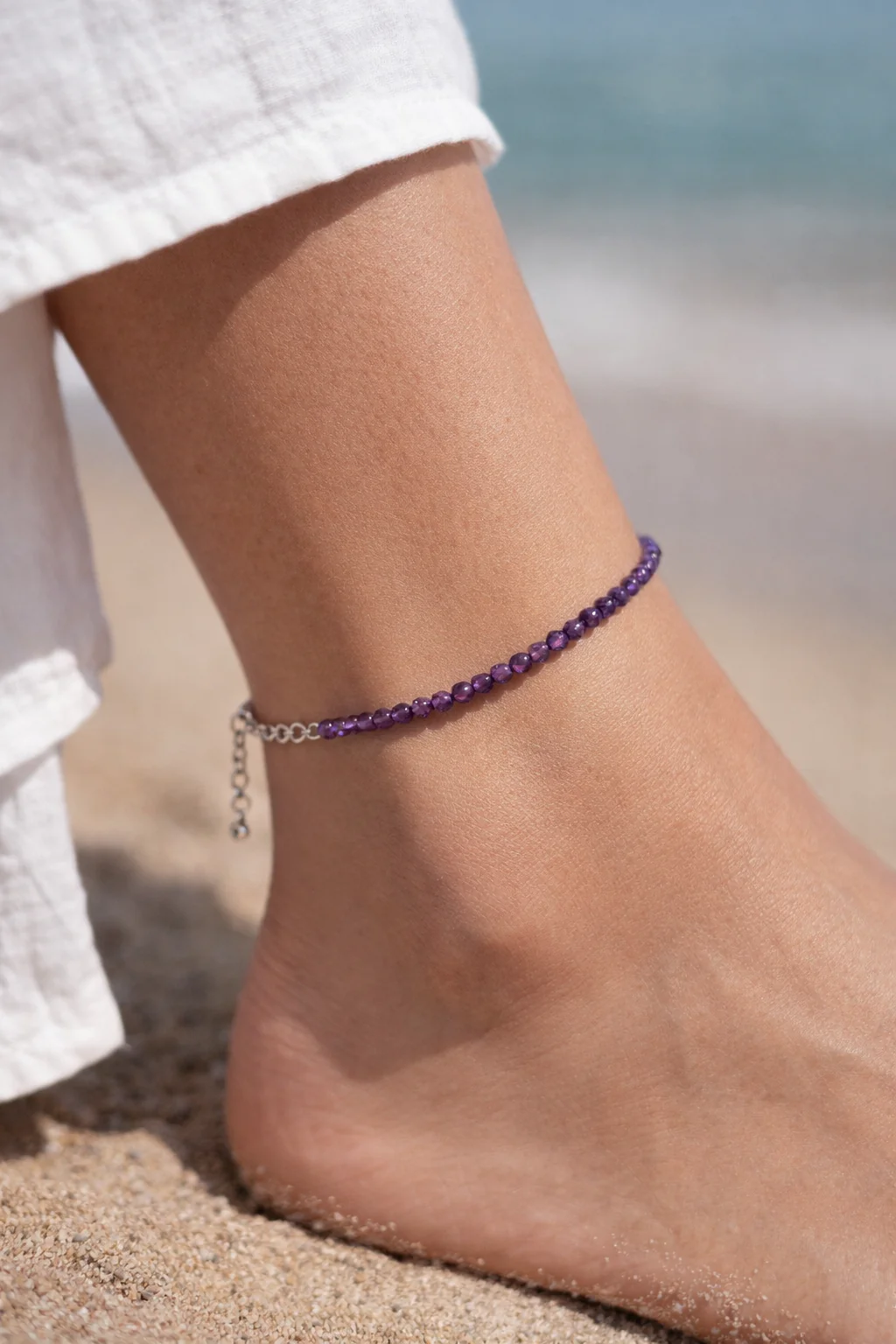 Amethyst Anklet | Women | Authentication certificate