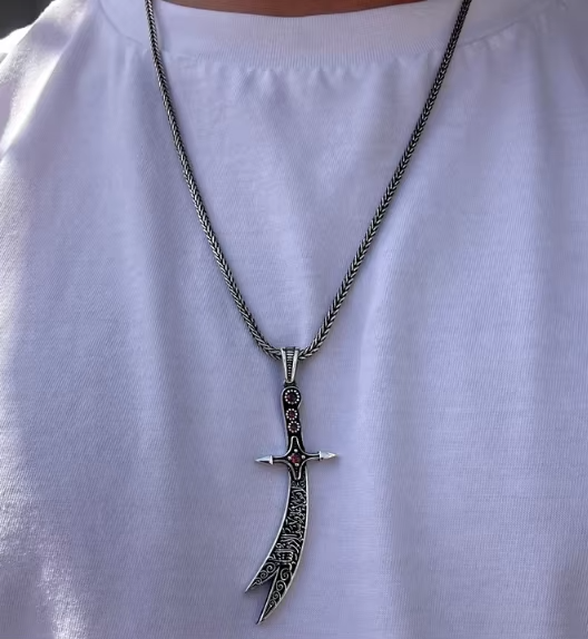 Zulfiqar Imam Sword Necklace V4 | Men