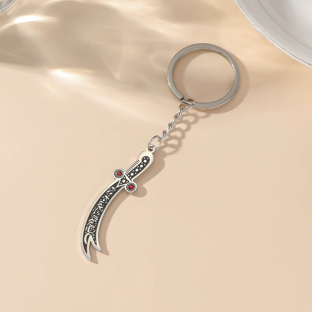 Zulfiqar Imam Sword Keychain | Zulfiqar Sword | Car / Bike / Home Keychain
