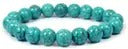 Turquoise heated Stone Bead Bracelet