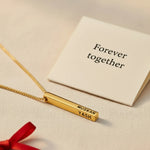 Customize Bar Block Necklace | Birthday Gift | Anniversary | Valentine