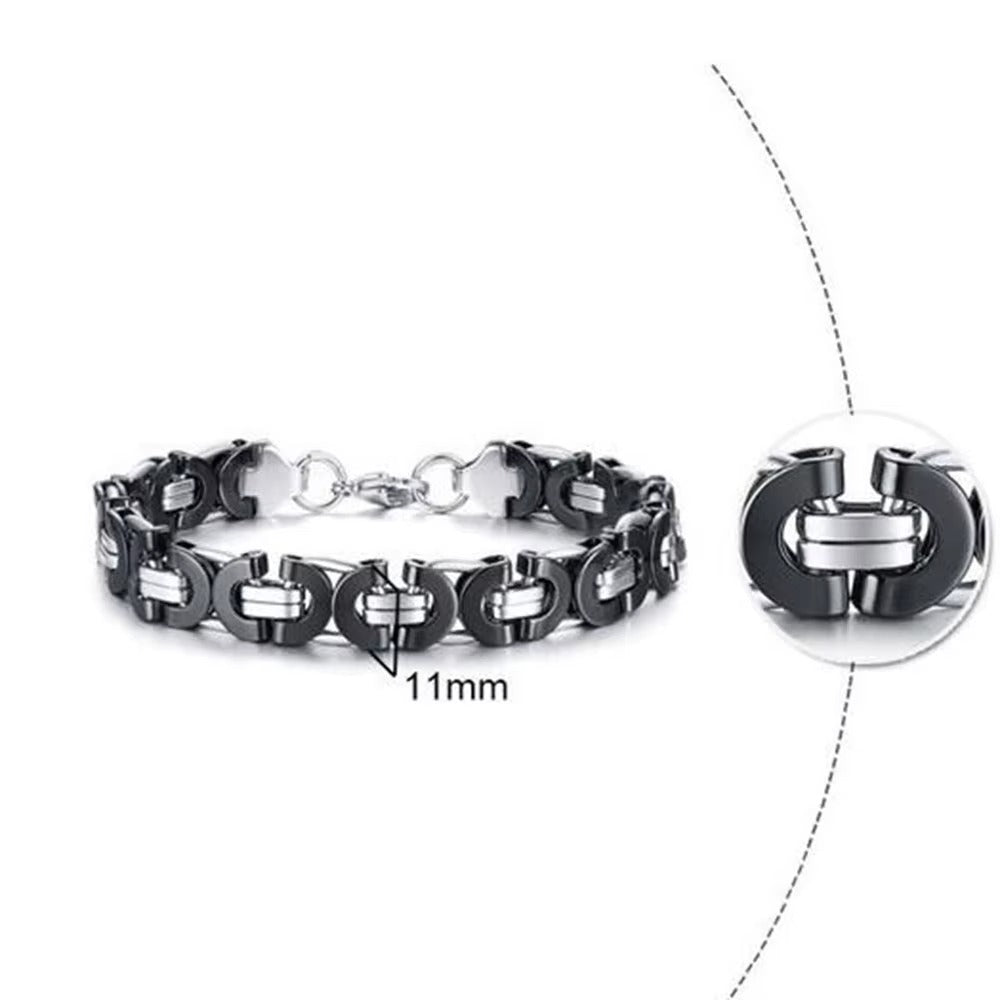 Titan Vintage Byzantine Chain Bracelet for Men