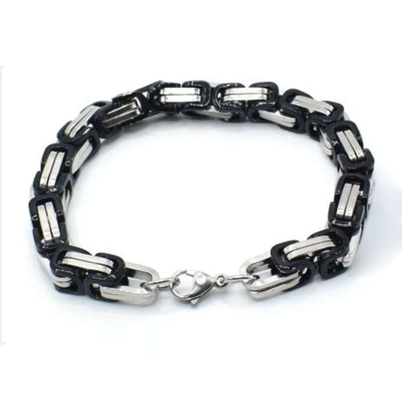 Titan Vintage Byzantine Chain Bracelet for Men