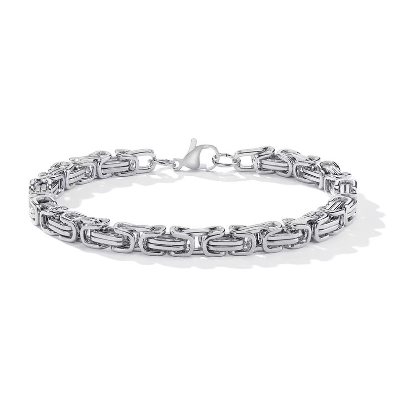 Titan Vintage Byzantine Chain Bracelet for Men