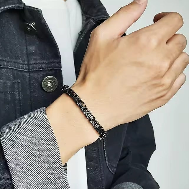 Titan Vintage Byzantine Chain Bracelet for Men