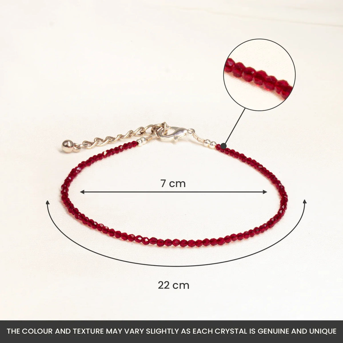 Garnet Anklet | Women